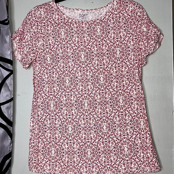 Loft Ruffle Sleeve T Shirt - Picture 1 of 10